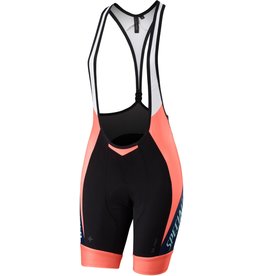 Specialized Women's SL Pro Bib Shorts Team Neon Coral / Navy
