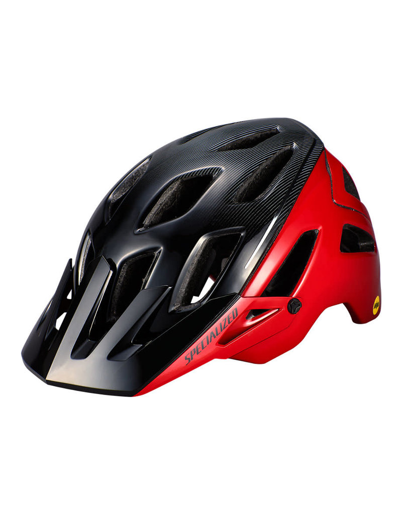 Specialized Ambush Helmet - ANGi/MIPS - Flo Red / Black -