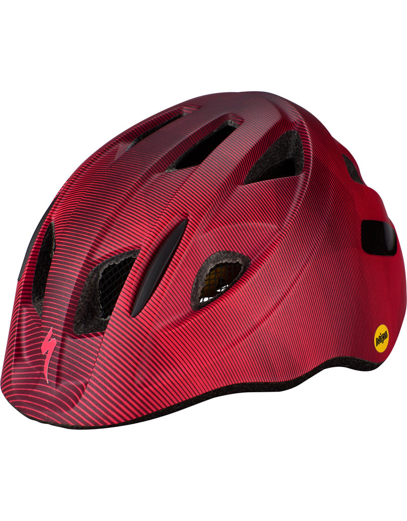 Specialized Mio Toddler Helmet with Magnetic Buckle and MIPS - Berry / Acid Pink Refraction