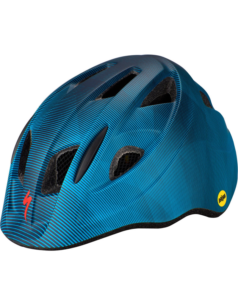 Specialized Mio Toddler Helmet with Magnetic Buckle and MIPS - Blue / Aqua Refraction
