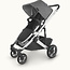 UPPAbaby UPPAbaby Cruz V2 Stroller- JORDAN (charcoal mélange/silver frame/black leather)