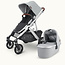 UPPAbaby UPPAbaby VISTA V2 Stroller - STELLA (Grey brushed mélange/silver frame/ chestnut leather )