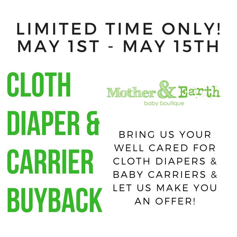 Cloth Diaper & Baby Carrier Buy Back!
