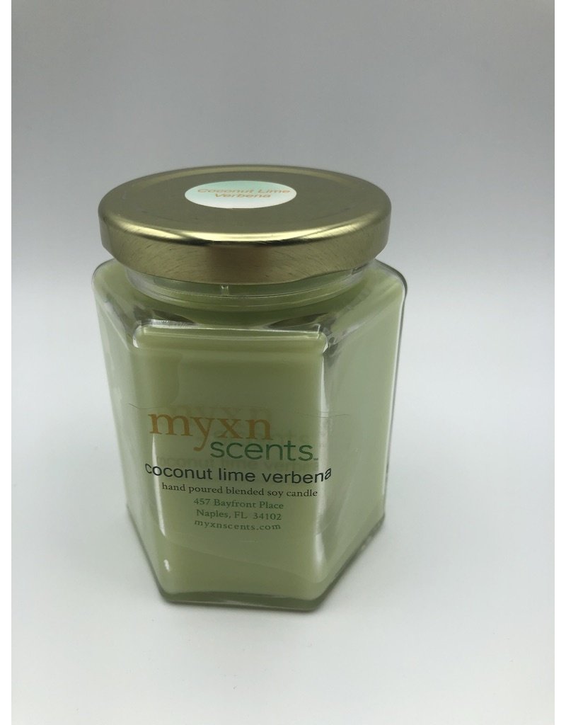 Hand Poured Candle Coconut Lime Verbena Myxnscents