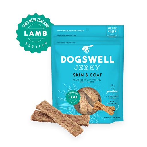 Dogswell Dogswell Skin & Coat Lamb Jerky 10oz