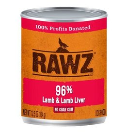 Rawz Dog Can 96% Lamb & Lamb Liver 12oz