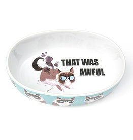 Petrageous Petrageous Grumpy Cat That Was Awful Blue 7” Bowl 2 cups