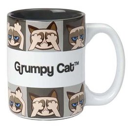 Petrageous Petrageous Grumpy Cat Mug Grey 24oz