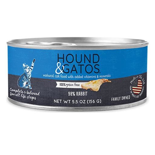 Hound & Gatos Hound & Gatos Cat Can Rabbit 5.5oz