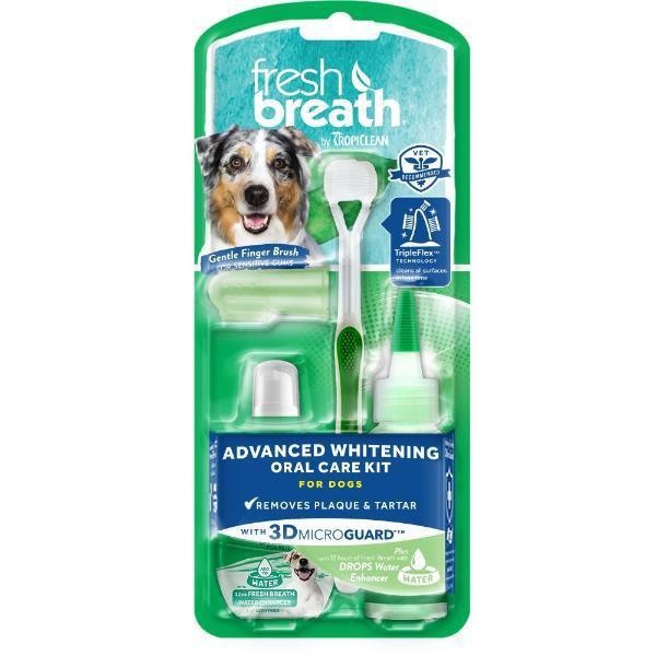 Tropiclean Tropiclean Fresh Breath Advanced Whitening Oral Care Kit Small Dogs 2oz