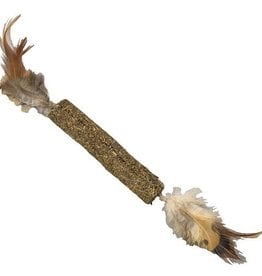 Ethical Ethical Compressed Catnip Stick with Toy Feathers 12inch