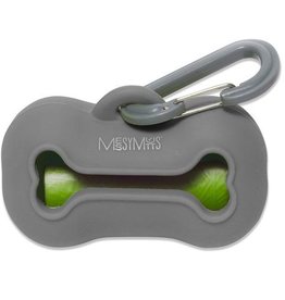 Messy Mutts Messy Mutts Silicone Waste Bag Holder Grey