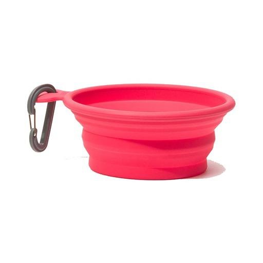 Messy Mutts Messy Mutts Silicone Collapsible Bowl Watermelon Medium