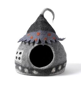 Dharma Dog Karma Cat Dharma Dog Karma Cat Wool Felt Fairy House Grey