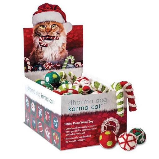 Dharma Dog Karma Cat Dharma Dog Karma Cat Christmas Jingle Balls & Candy Canes