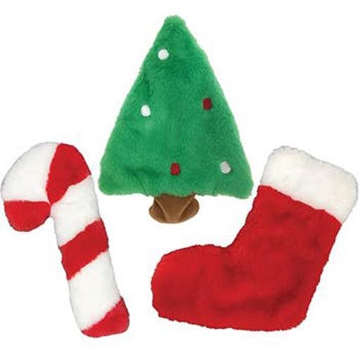 Fou Fou Dog Fou Fou Dog Fuzzy Stuffless Holiday Crinkle Toy Stocking