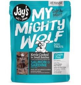 Waggers Jay’s My Mighty Wolf Dog Treats Salmon 150g