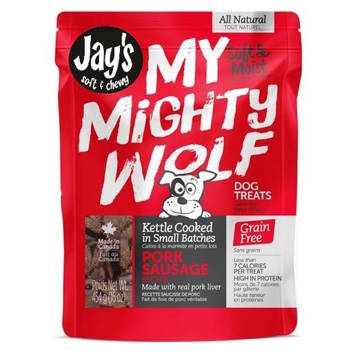 Waggers Jay’s My Mighty Wolf Dog Treats Pork 150g