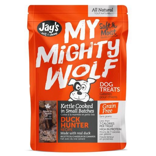 Waggers Jay’s My Mighty Wolf Dog Treats Duck Hunter 150g