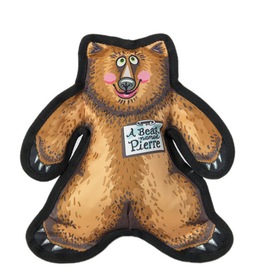 Fuzzu Fuzzu Wild Woodies Pierre the Bear Dog Toy