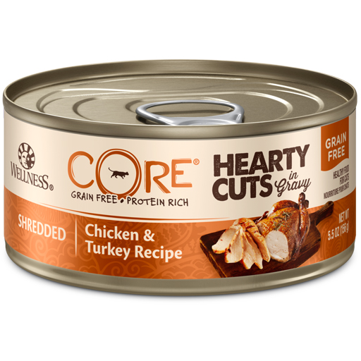 Wellness Wellness Cat CORE Hearty Cuts Shredded Chicken & Turkey 5.5oz