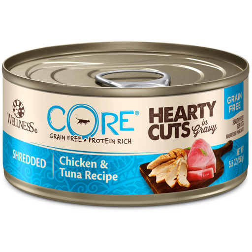 Wellness Wellness Cat CORE Hearty Cuts Shredded Chicken & Tuna 5.5oz