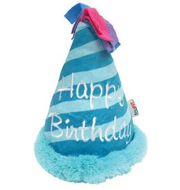 Fou Fou Dog Fou Fou Dog Plush Birthday Crinkle Hat Blue