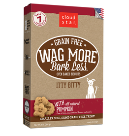 Cloud Star Cloud Star Wag More Bark Less Itty Bitty Biscuits Pumpkin 7oz