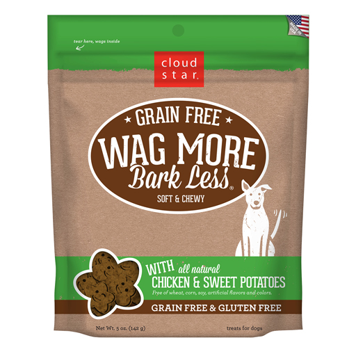 Cloud Star Wag More Bark Less Soft & Chewy Treats Chicken & Sweet Potato 5oz
