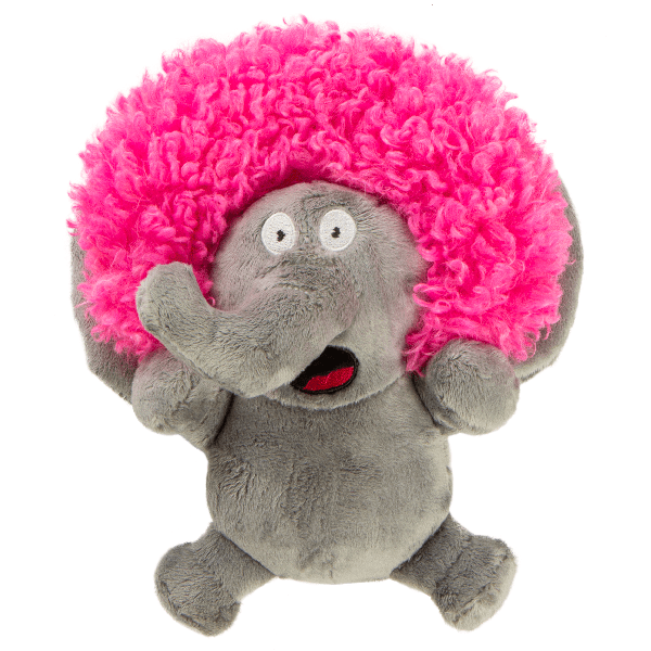 Sherpa Go Dog Silent Squeak Crazy Hairs Elephant Small
