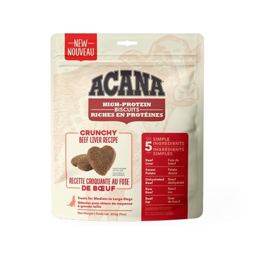 Acana Cruchy Beef Liver Biscuits Large 255g