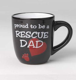 Petrageous Petrageous Lucky Paws Proud to be a Rescue Dad Mug 18oz