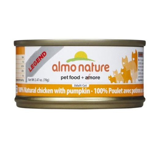 Almo Almo Nature Cat 100% Chicken and Pumpkin in Broth 70g