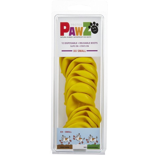 Pawz Dog Boots, Yellow, XXS