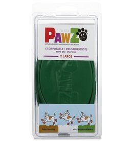 Pawz Dog Boots, Green, XL