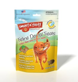 Emerald Pet Products Smart n' Tasty Feline Dental Treat Turducky 3oz