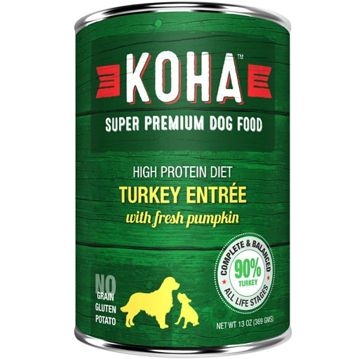 Koha Dog Can 90% Turkey Pate 13oz