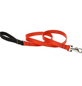 Lupine Pet Leash 1/2 x 6ft Red