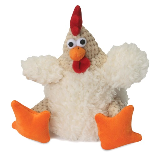 Go Dog Go Dog Chew Guard Checkered Fat White Rooster Large