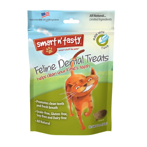 Emerald Pet Products Smart n' Tasty Feline Dental Treat Tuna 3oz