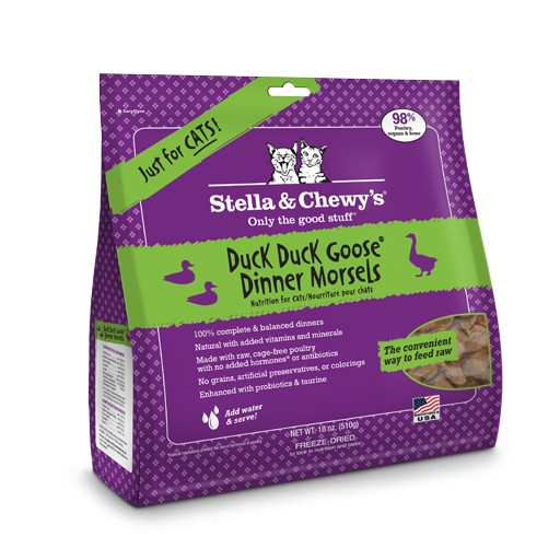 Stella & Chewy's Stella & Chewy's Freeze Dried Cat Duck, Duck, Goose Dinner 18oz