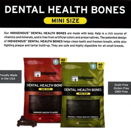 Indigenous Dental Health Bones Mini Original Fresh Breath Bone 13.2oz