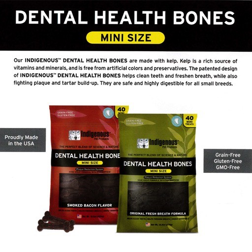 Indigenous Dental Health Bones Mini Smoked Bacon Bone 13.2oz