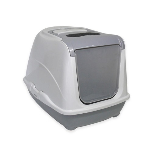 Moderna Moderna Flip Cat Enclosed Litter Box Warm Grey Jumbo