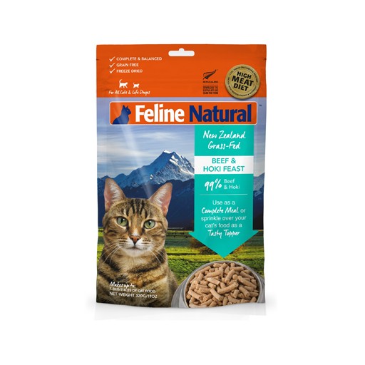 K9 Natural K9 Feline Natural Freeze Dried Beef & Hoki 320g