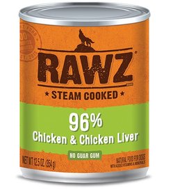 Rawz Dog Can 96% Chicken & Chicken Liver 12oz