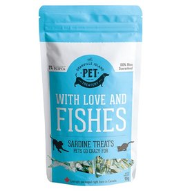 Granville Island Pet Treatery Pet Treatery With Love and Fishes Sardine Treats for Dogs & Cats 90g