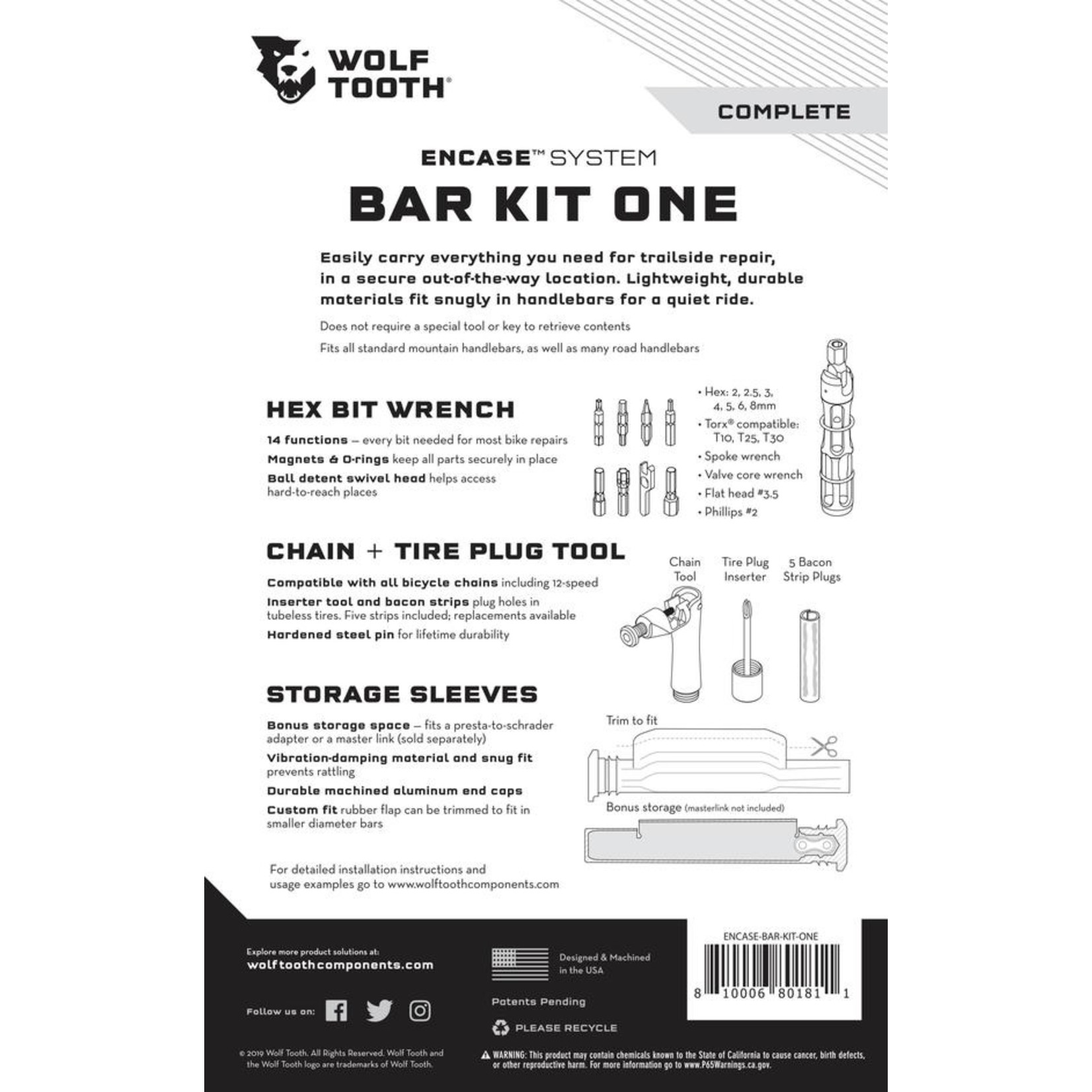 Wolf Tooth Components EnCase System Bar Kit One