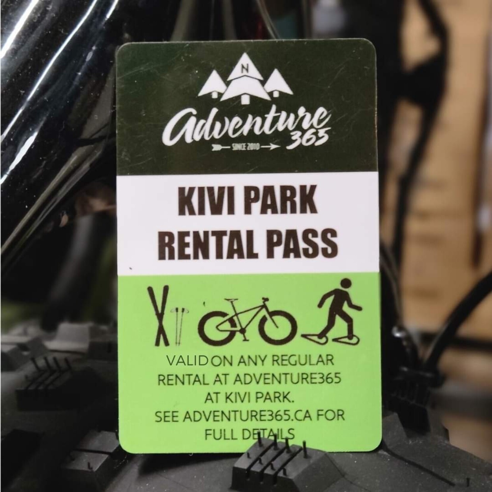 Kivi Park Rental Card
