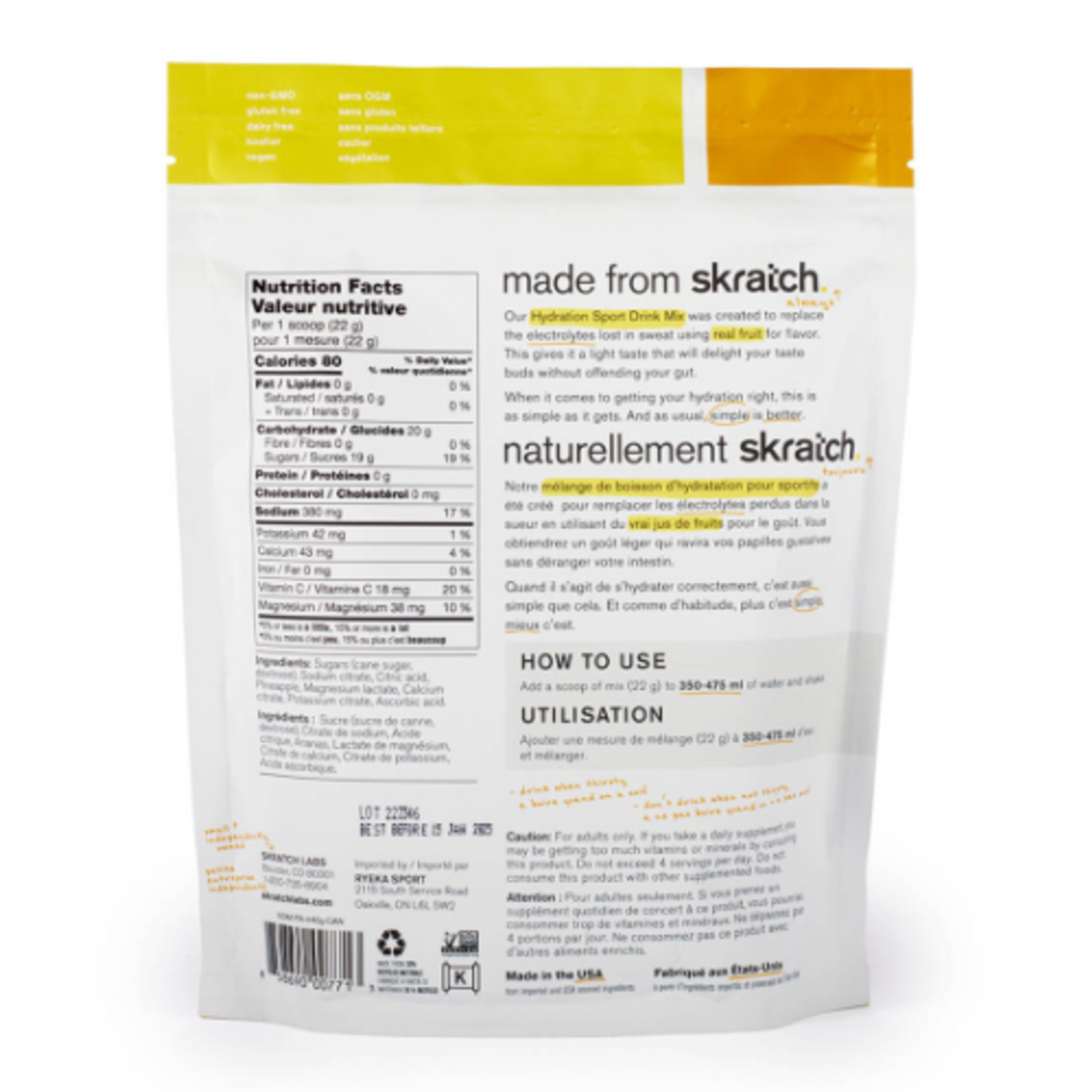 Skratch Labs Hydration Sport Mix - 440G